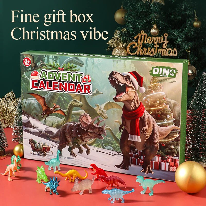 Calendario de Cuenta Regresiva de Navidad Jurassic Journey 2025 con 24 Juguetes de Dinosaurios para Niños