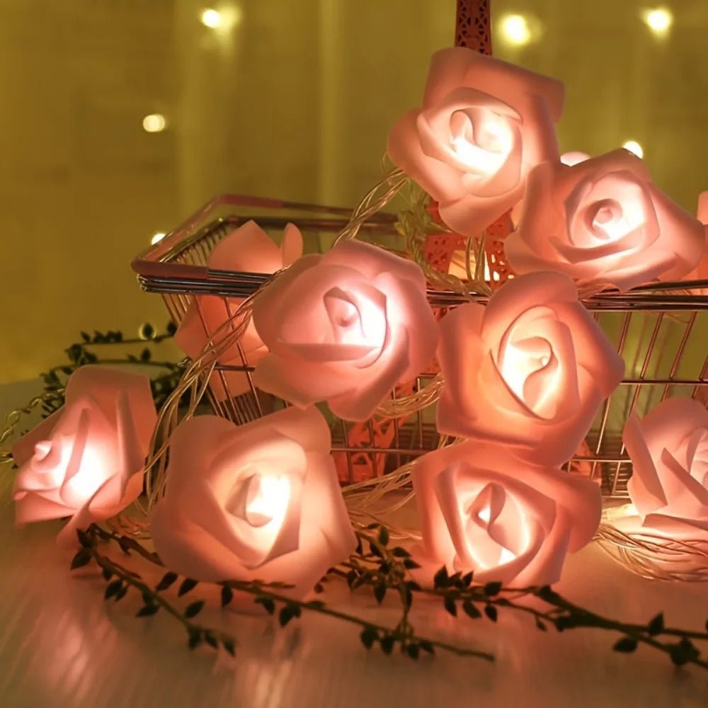 LunaBloom Kunstrozen Sfeerverlichting Op Batterijen Voor Romantische Valentijnsdecoratie