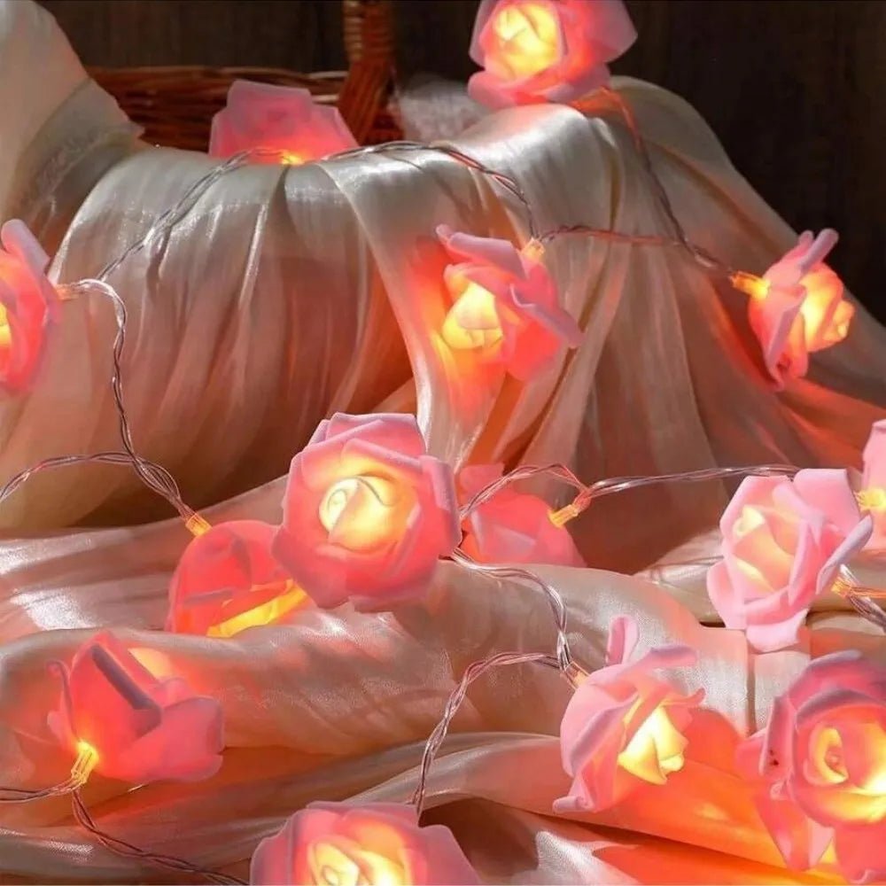LunaBloom Kunstrozen Sfeerverlichting Op Batterijen Voor Romantische Valentijnsdecoratie