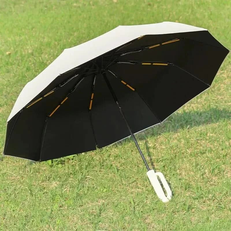 Stormlock Automatischer Winddichter Regenschirm mit 8-Speichen-Konstruktion und UV-Schutz