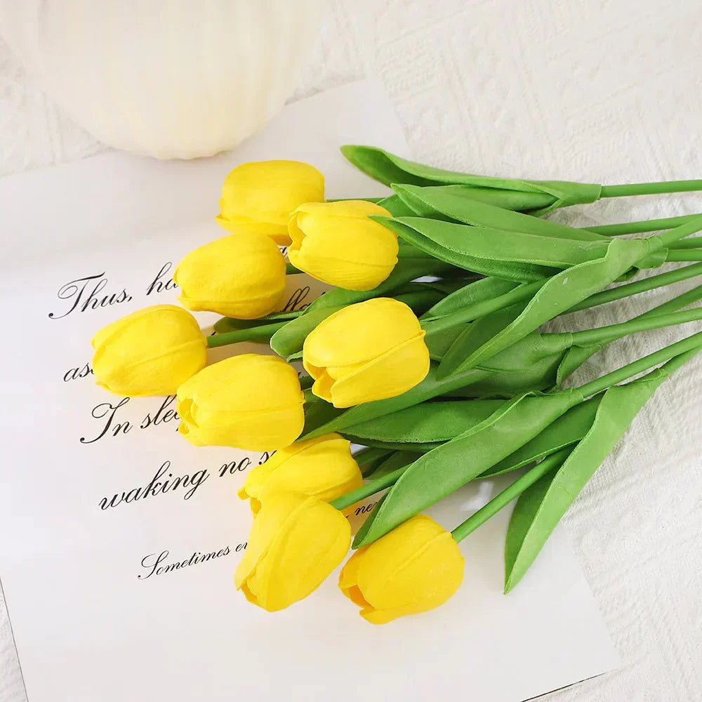 Lumina Realisztikus Mesterséges Tulipánok Otthondísz Kedvelőknek, Alacsony Karbantartású
