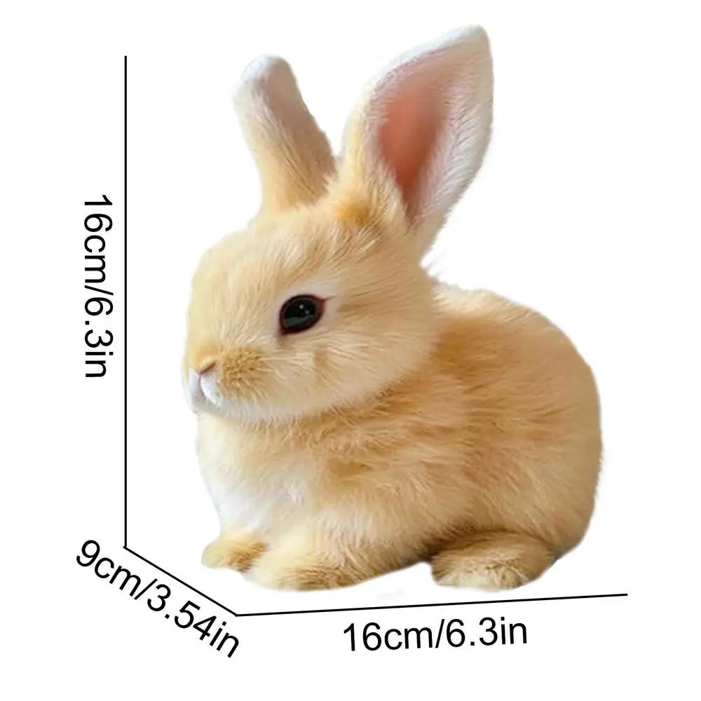 Peluche lapin réaliste avec mouvements authentiques pour la maison et l'école