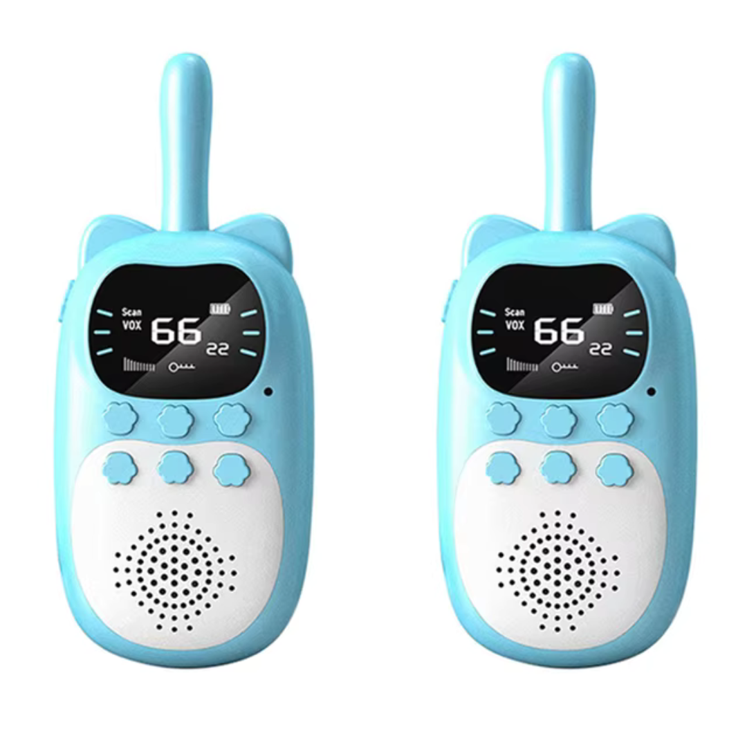 Kinder Digitales Walkie-Talkie-Set mit 3 km Reichweite und LCD-Bildschirm