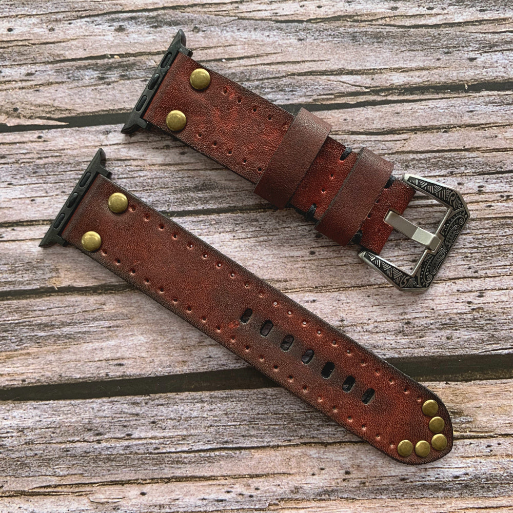 HarborVale Vintage-Lederarmband für NovaCore Ultra Uhr