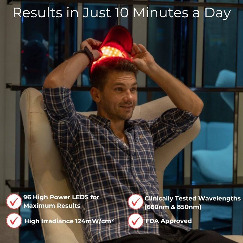 Red Light Cap For Hair Growth And Scalp Health At Home