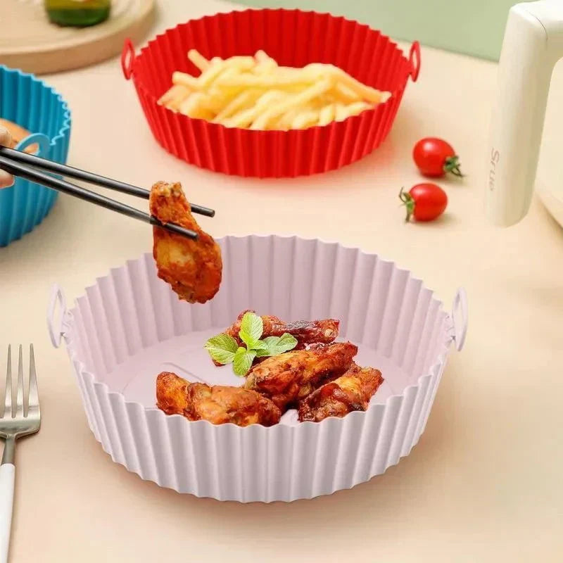 EcoLeaf Reusable Silicone Air Fryer Insert With Nonstick Surface For Eco Chefs
