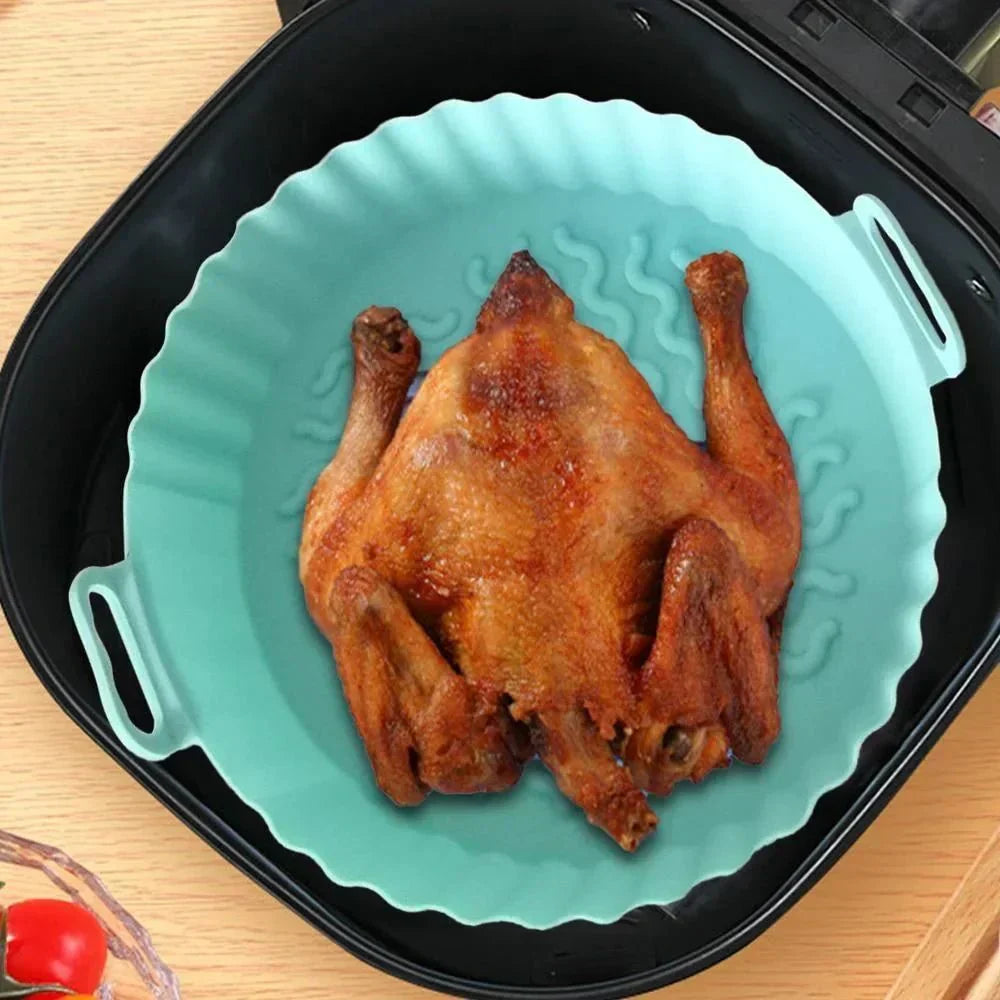 EcoLeaf Reusable Silicone Air Fryer Insert With Nonstick Surface For Eco Chefs