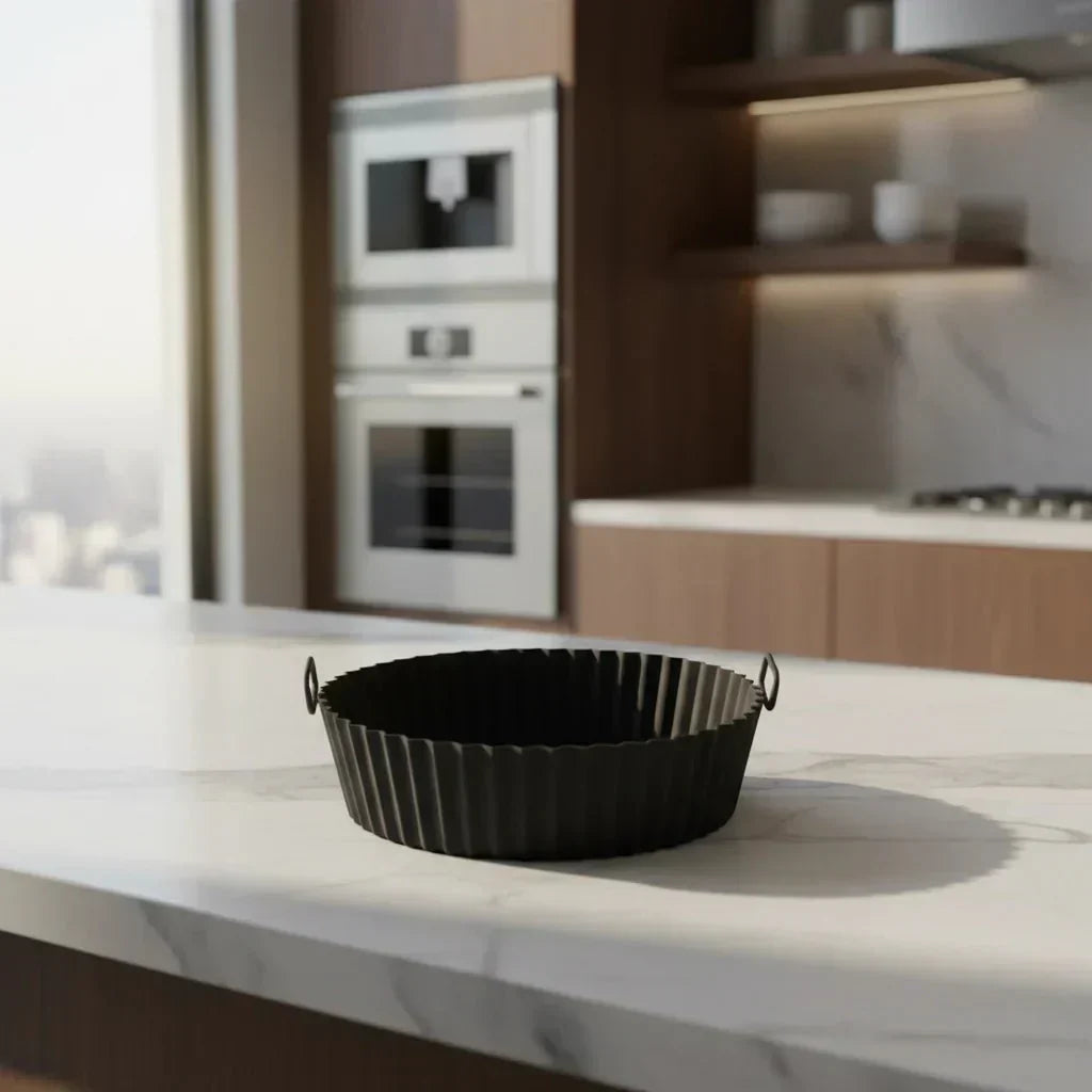 EcoLeaf Reusable Silicone Air Fryer Insert With Nonstick Surface For Eco Chefs