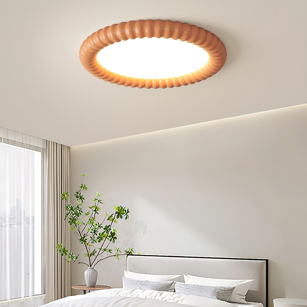 Lampada da soffitto moderna NovaLux con motivo luminoso ondulato e LED