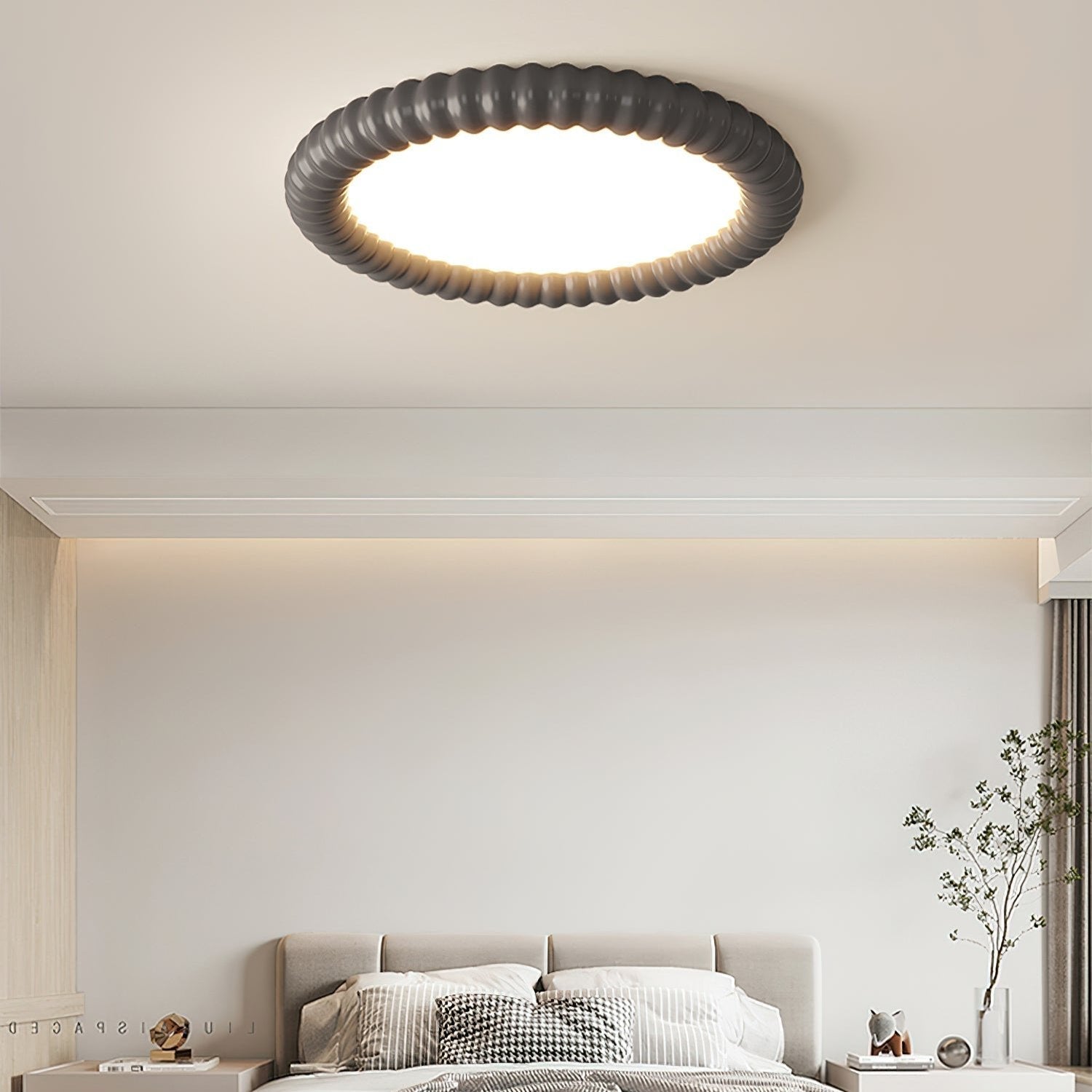 Lampada da soffitto moderna NovaLux con motivo luminoso ondulato e LED
