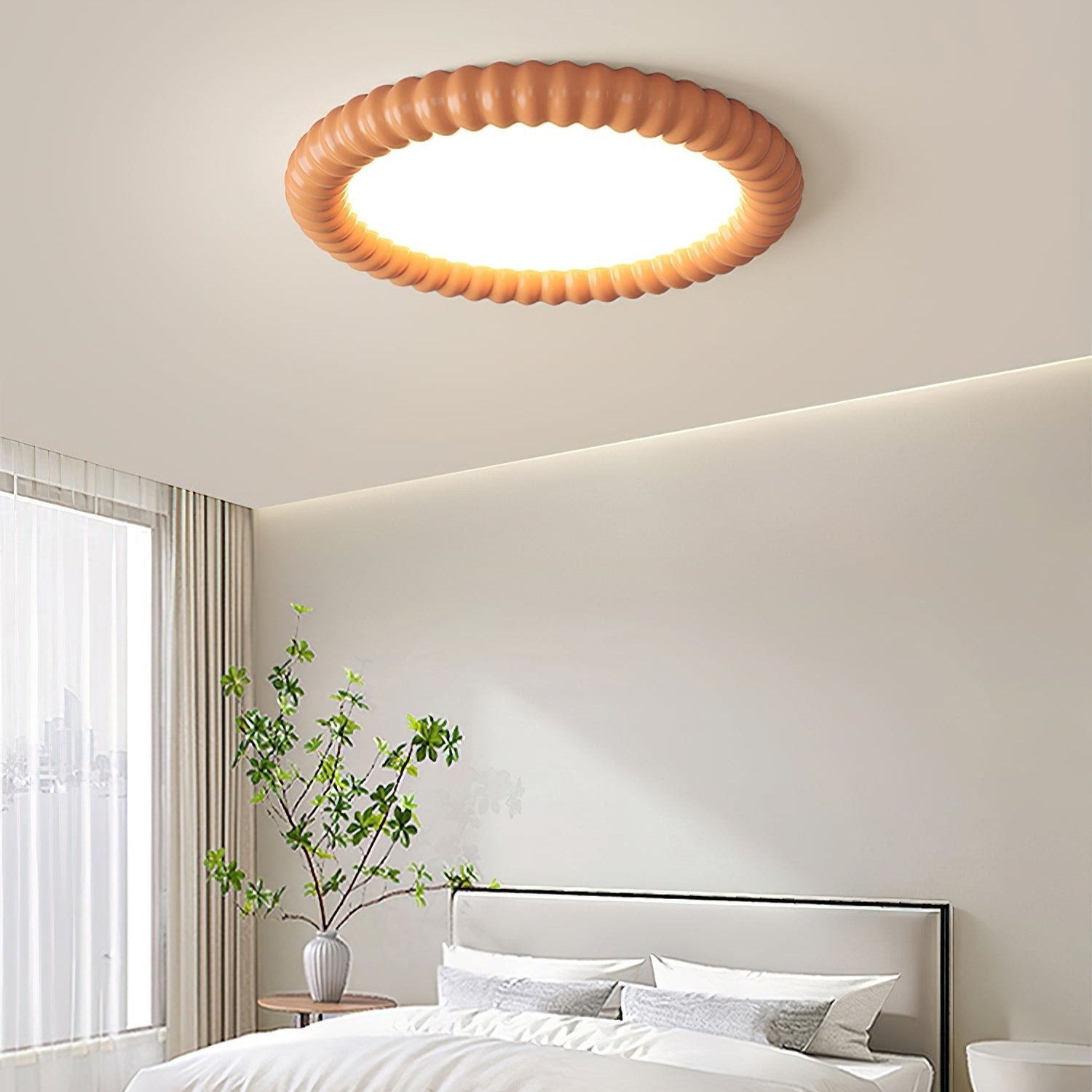Lampada da soffitto moderna NovaLux con motivo luminoso ondulato e LED