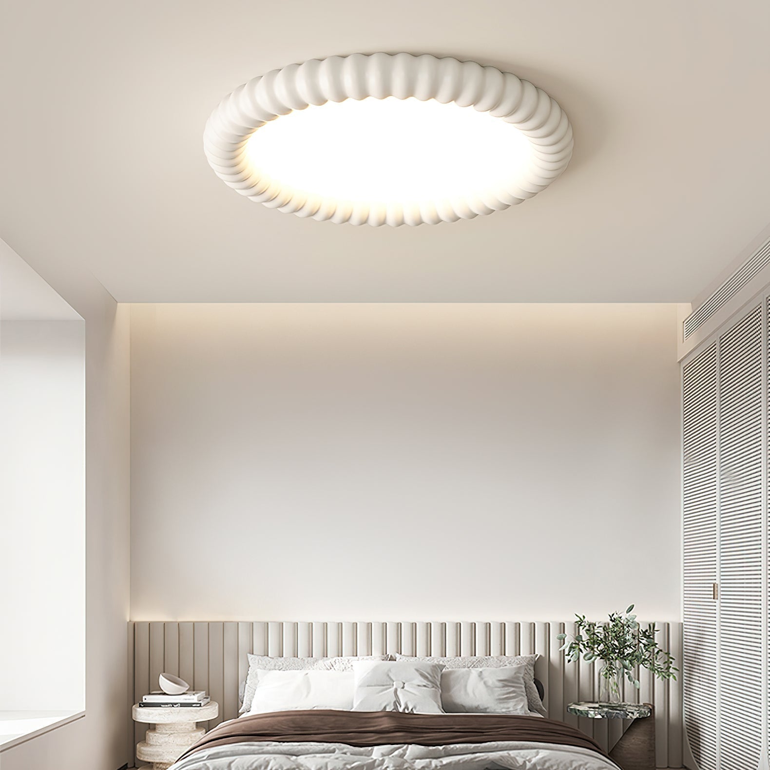 Lampada da soffitto moderna NovaLux con motivo luminoso ondulato e LED