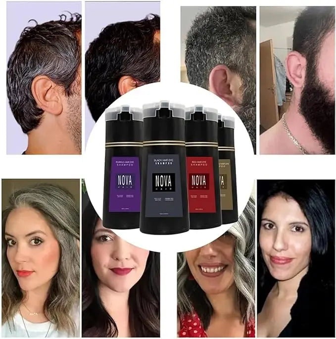 NovaHair Instant Dye Shampoo – Quick color refresh for your hair