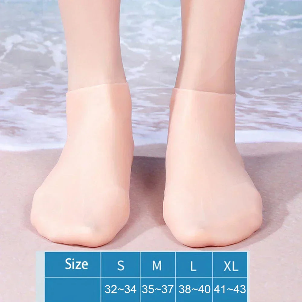 Calcetines de silicona para tracción en la playa y deportes acuáticos en terrenos rocosos
