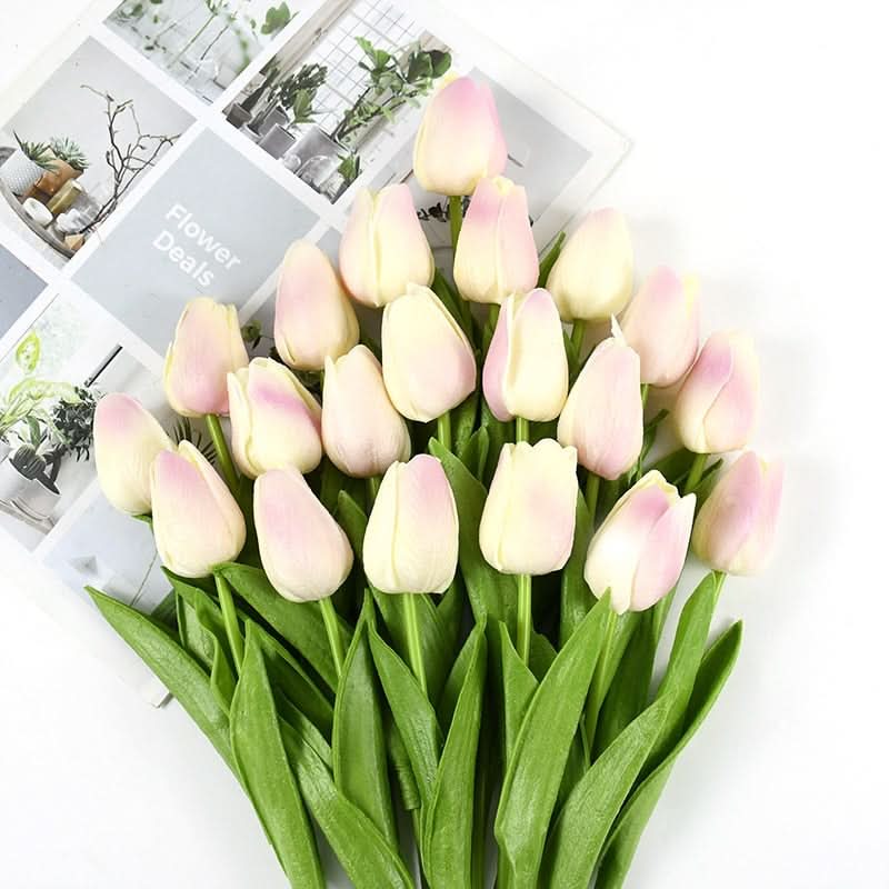 Elegantní realistické aranžmá tulipánů pro domácí a eventovou dekoraci