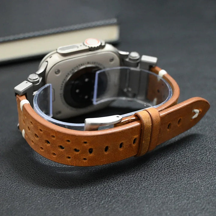 Ægte læderrem til Apple Watch, stilfuld og holdbar rem