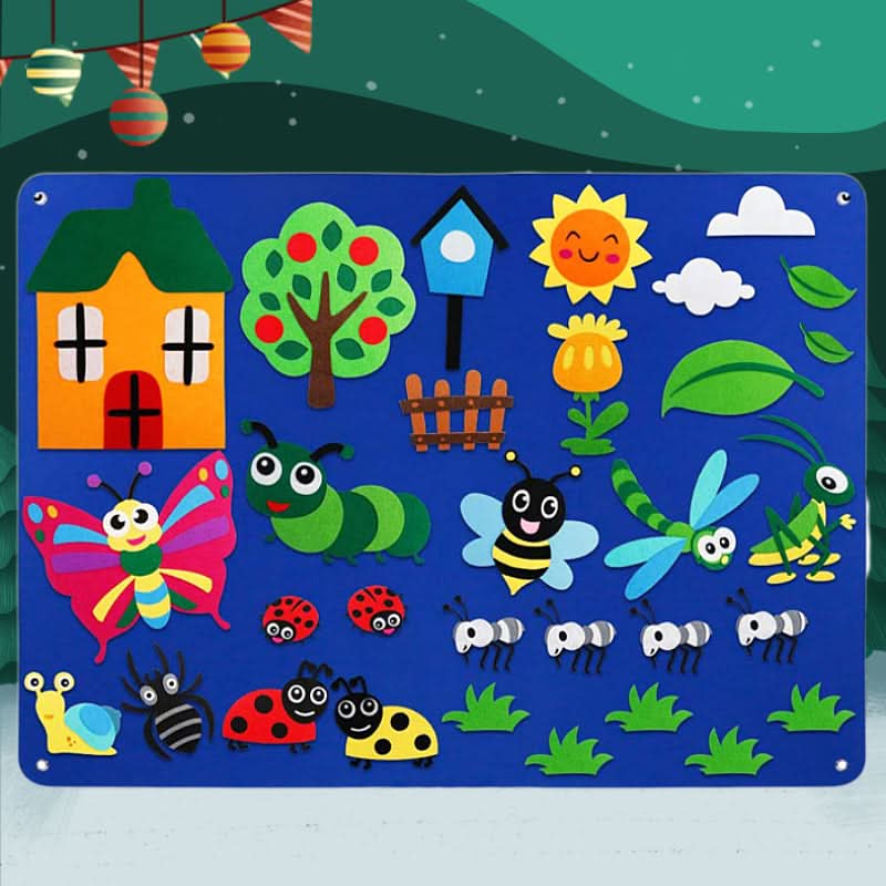 DreamFelt Playboard Juego Creativo de Fieltro para Niños para Despertar la Imaginación