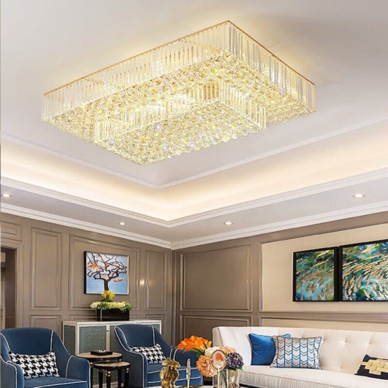 Plafonnier LED Aurora Gold style industriel vintage