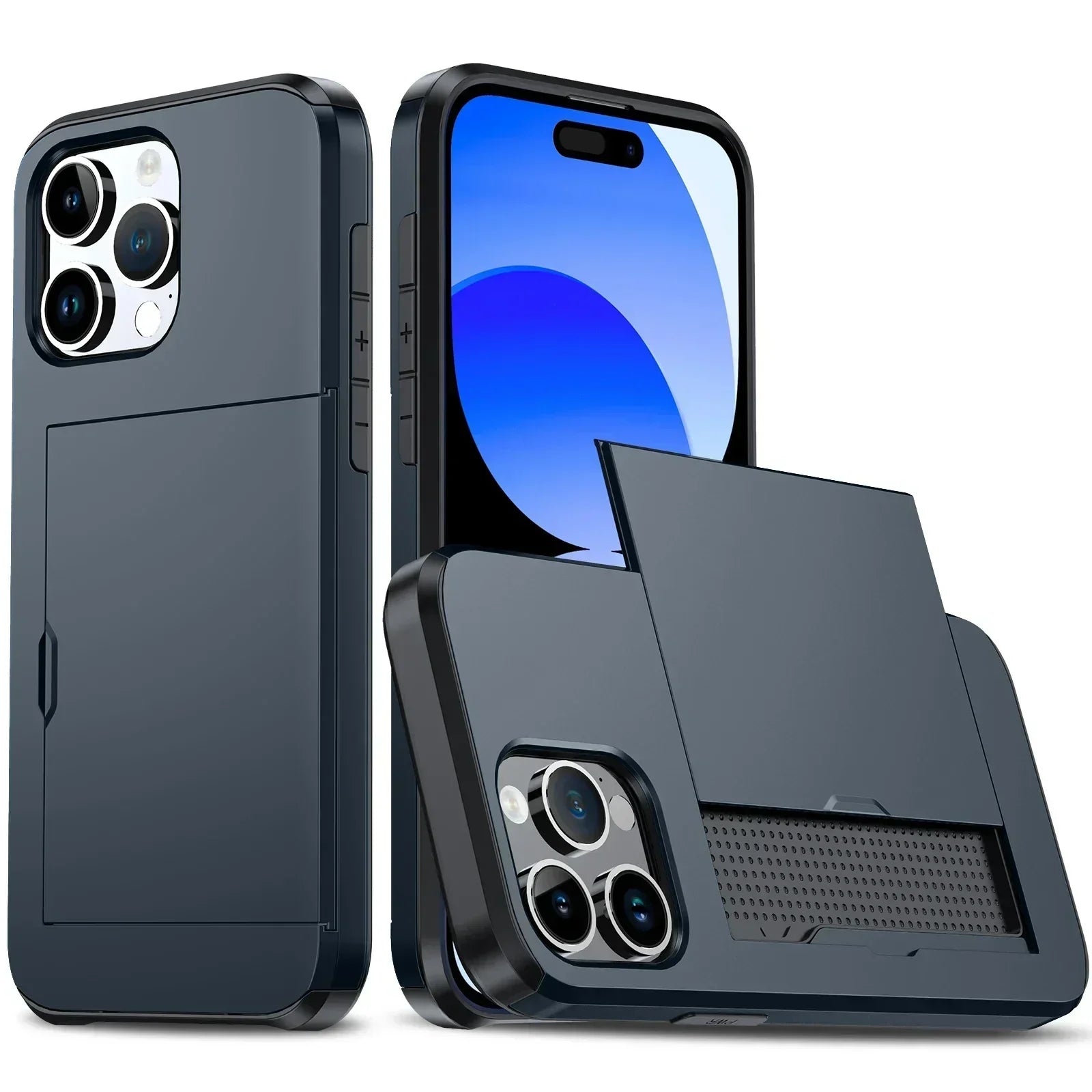 LuxShield Card Pocket Case For IPhone, Slim Profile, Card Slots, Protection And Style