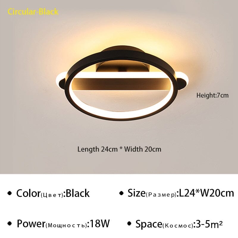 Lumora Premium Lampa Sufitowa LED ze Złotym Wykończeniem Nowoczesna Oprawa