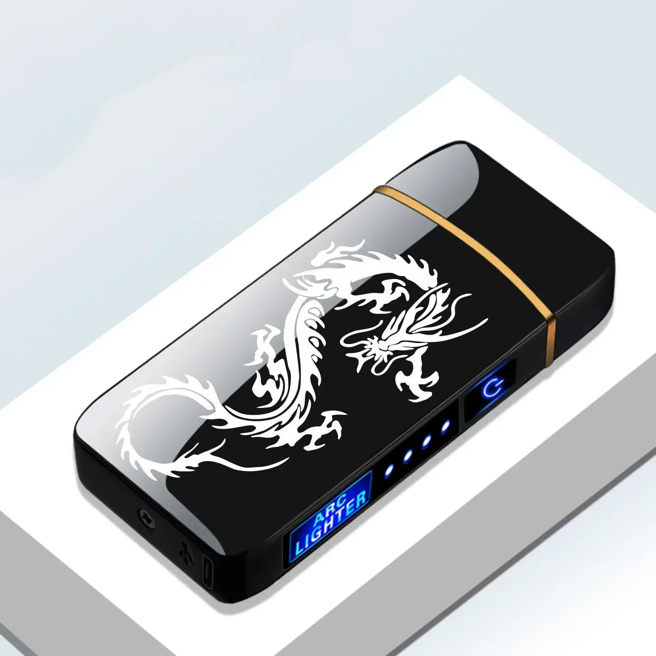 NovaArc Blue Plasma Lighter With Double Arch Flame For Daily Use