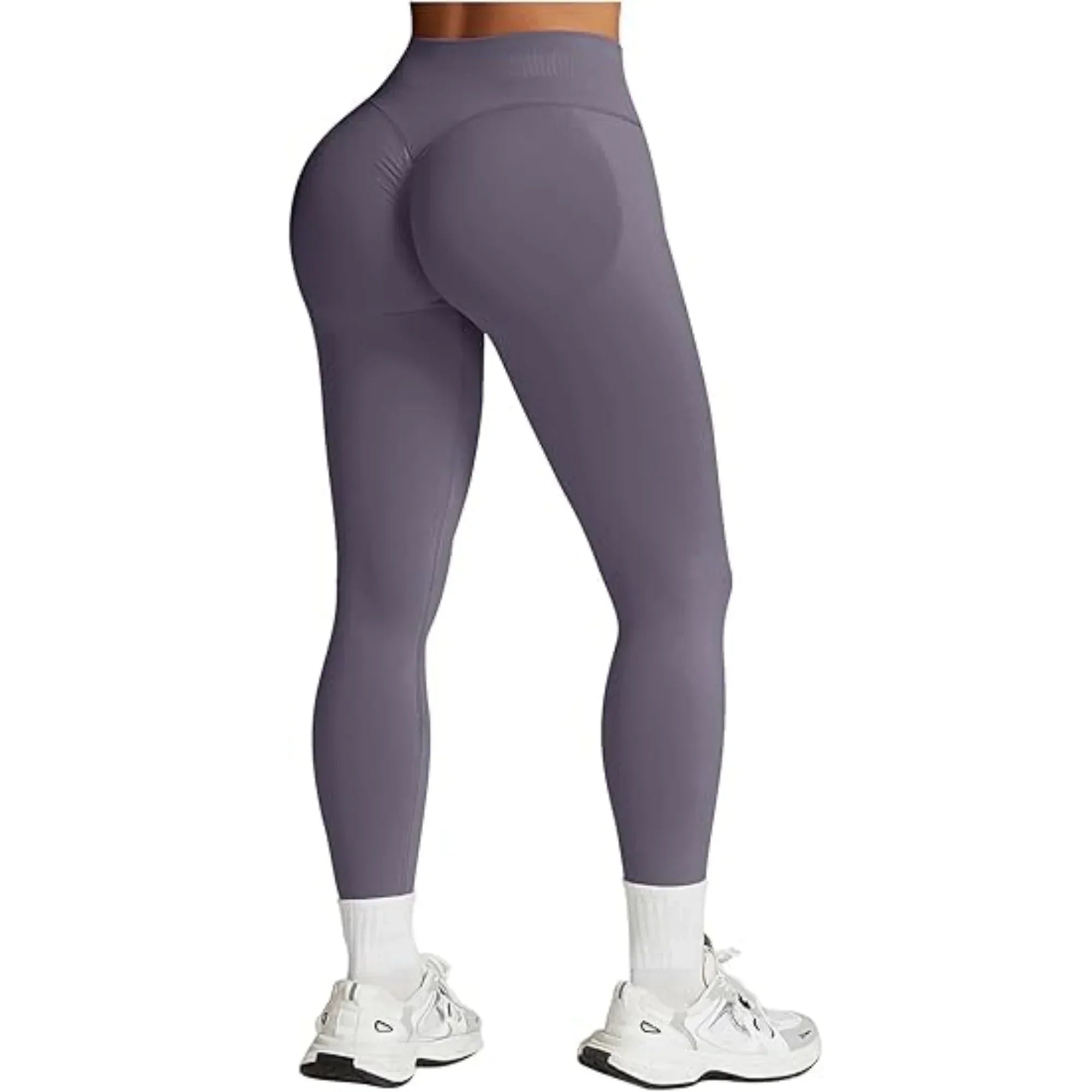 Charlotte Yoga Leggings With Elastic Waist, Nylon Spandex Ankle Length For Women