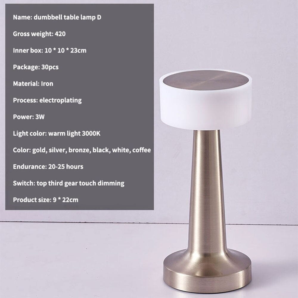 Industrielle Nachtlicht-Tischlampe für eine gemütliche Atmosphäre beim Essen