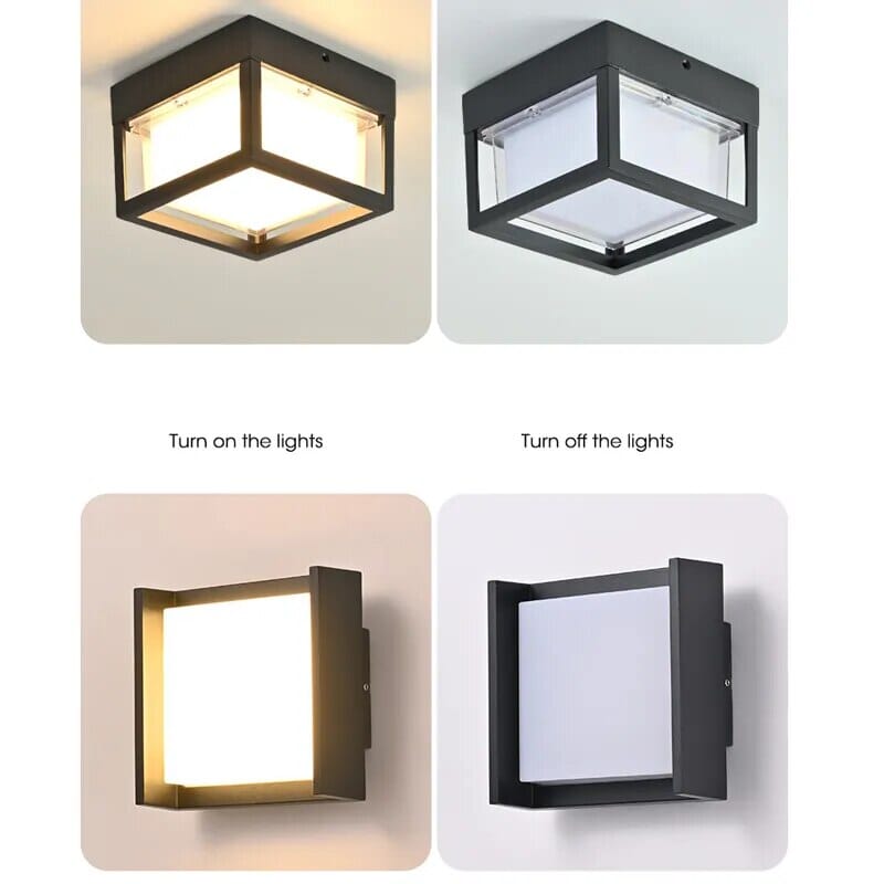 Plafoniera da Corridoio Nova Geode Impermeabile con LED