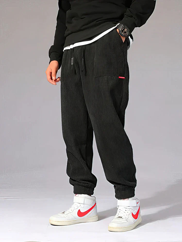 Robert Cozy Corduroy Pants With Fleece Joggers For Men