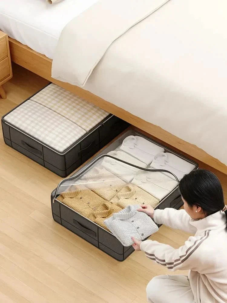 Organizador Dobrável Transparente para Armazenamento em Casa e Escritório