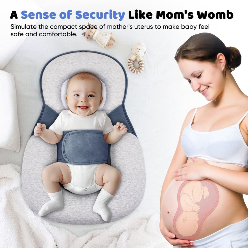 NovaNap Ergonomisches Baby-Kissen für sicheren Schlaf bei Säuglingen und Unterstützung der Kopfform
