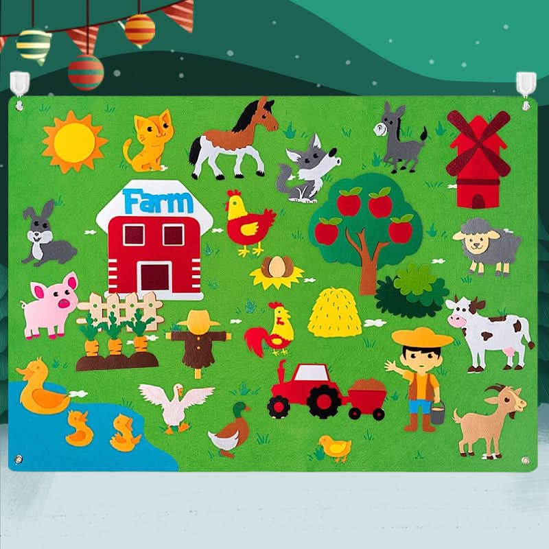 DreamFelt Playboard Juego Creativo de Fieltro para Niños para Despertar la Imaginación