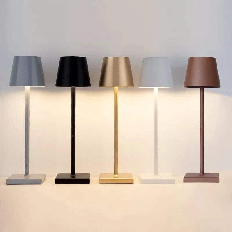 Lampada da Tavolo LED Ricaricabile Senza Fili e Dimmerabile HaloLux