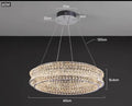 Aurora Luxe Crystal Round Chandeliers In Stainless Steel Finish