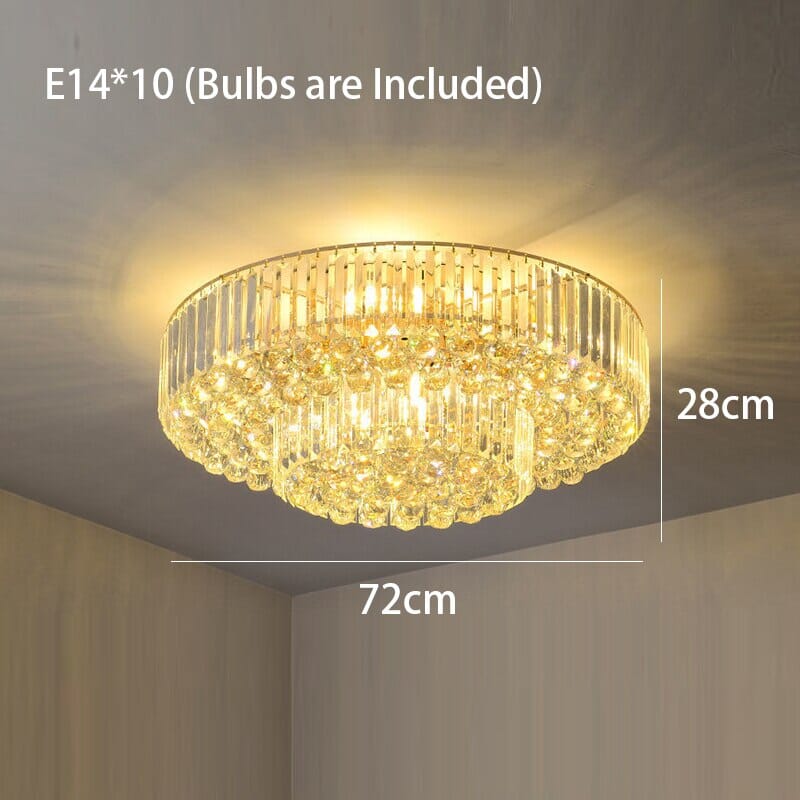 Plafonnier LED Aurora Gold style industriel vintage