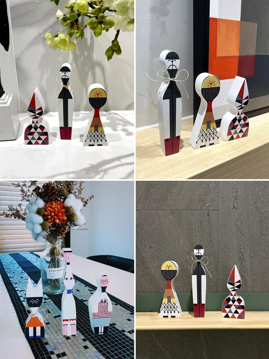 Chic Handcrafted Wooden Figures For Home Decor And Seasonal Displays