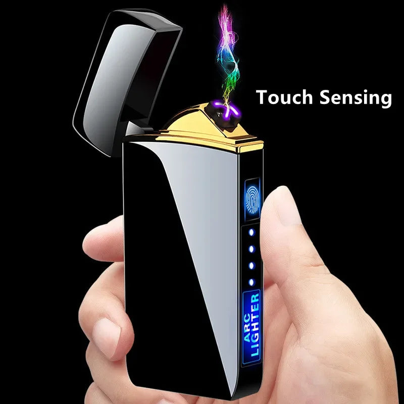 NovaArc Blue Plasma Lighter With Double Arch Flame For Daily Use
