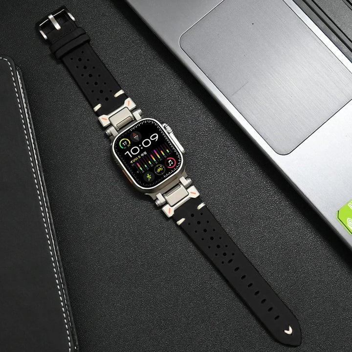 Ægte læderrem til Apple Watch, stilfuld og holdbar rem