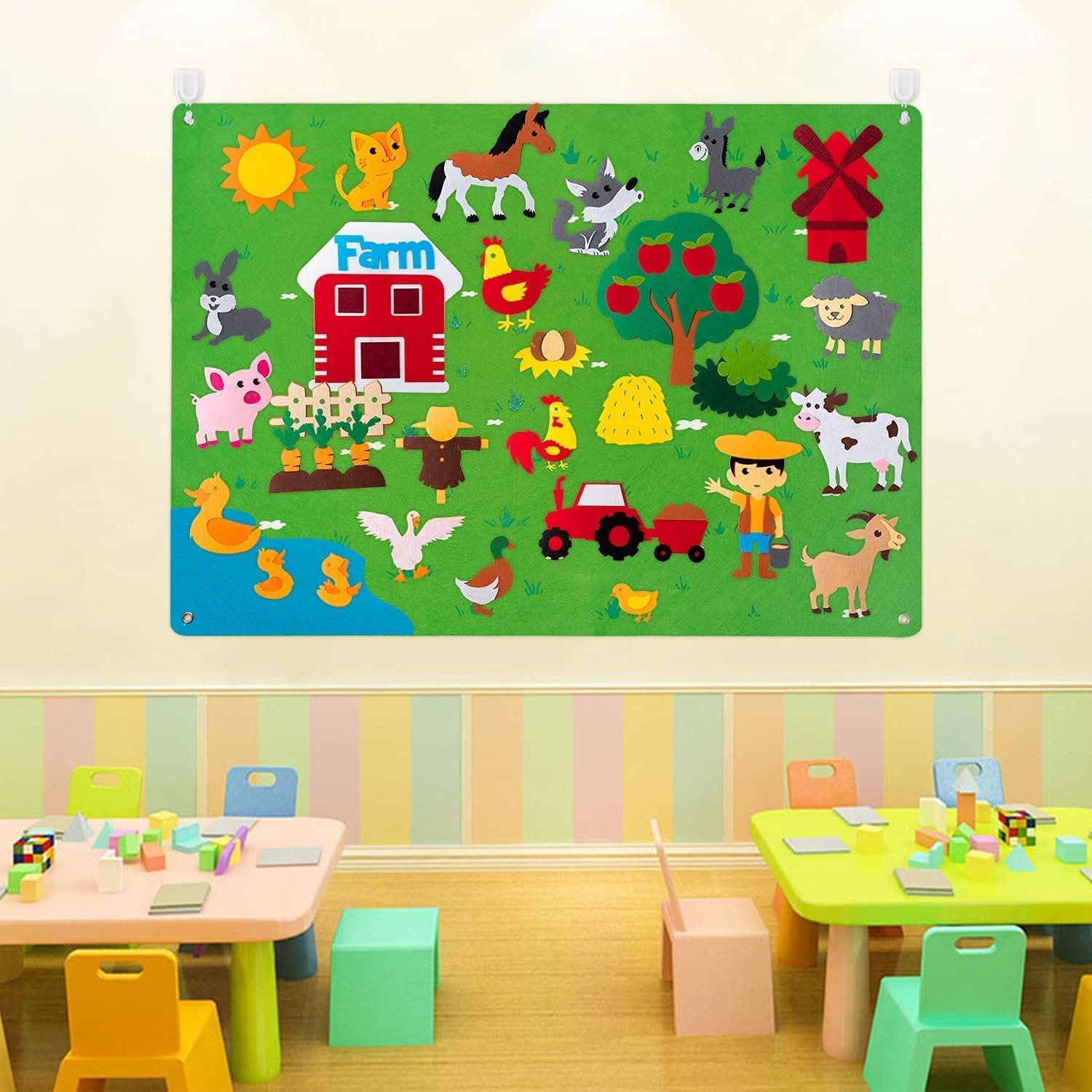 DreamFelt Playboard Juego Creativo de Fieltro para Niños para Despertar la Imaginación