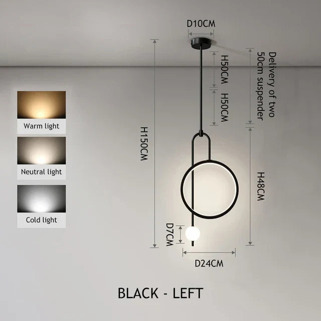 Celestra Gold Ring Pendant Light for Ambience and Warmth