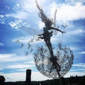 Fairy metalen tuinbeeld voor buiten, gazondecoratie en tuinornament