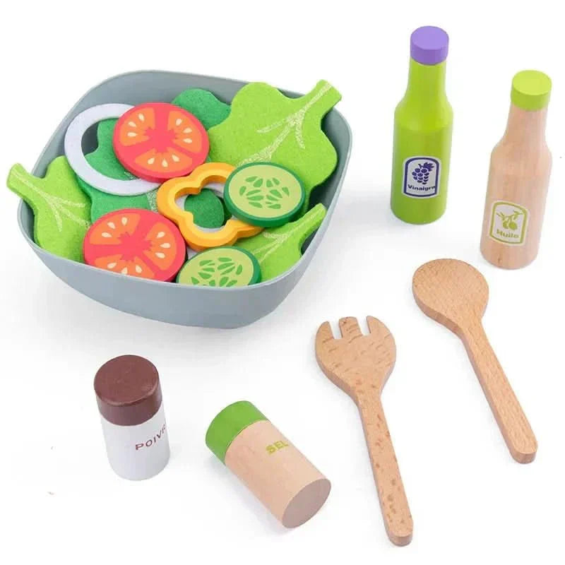 Set de Cocina de Madera Realista ChefNest para Pequeños Chefs Juego Creativo Sin Pantalla
