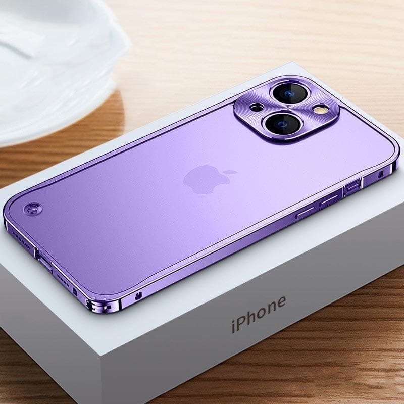 Custodia in alluminio per iPhone con struttura in alluminio