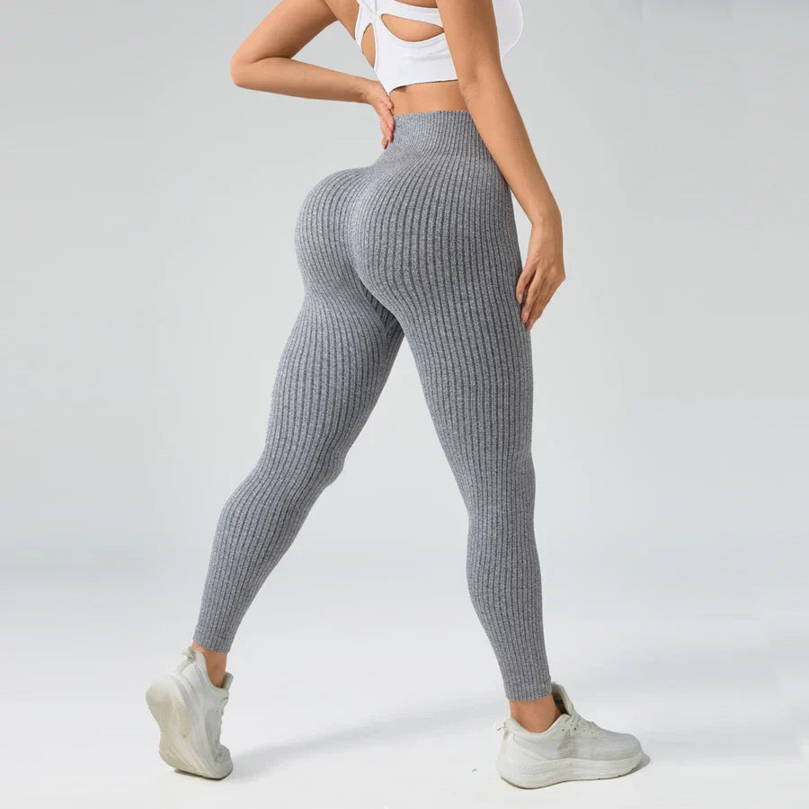 Leggings de yoga Jennifer sin costuras con control de abdomen y resistentes a sentadillas