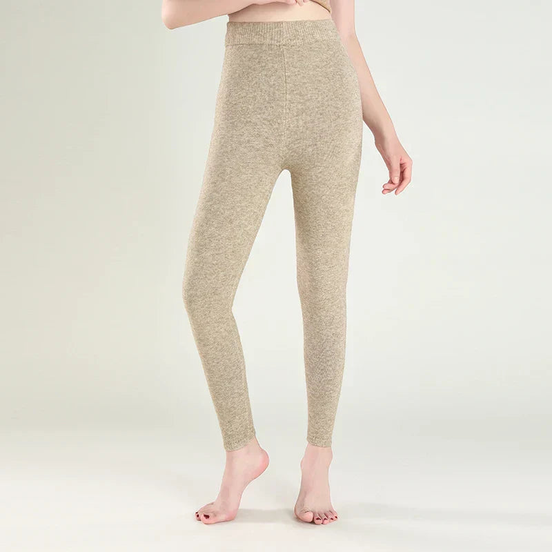 Leggings de Invierno Astra con Mezcla de Lana de Cachemira, Diseño Sin Costuras y Forma Ajustada