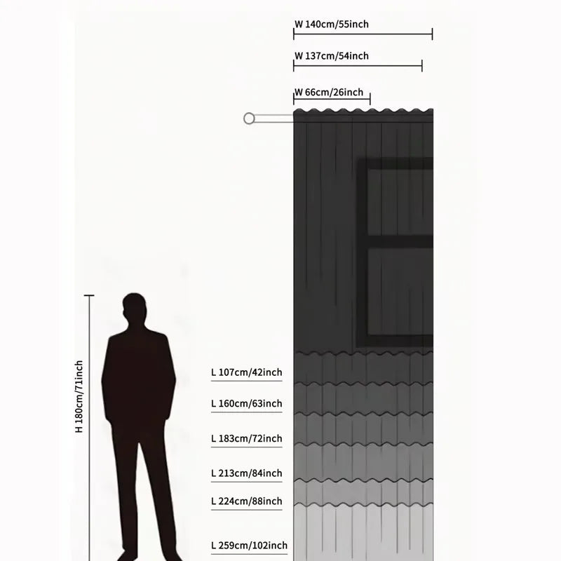 Cortinas Aislantes Lumisheer con Oscurecimiento, Paneles Térmicos Gruesos Multicapa
