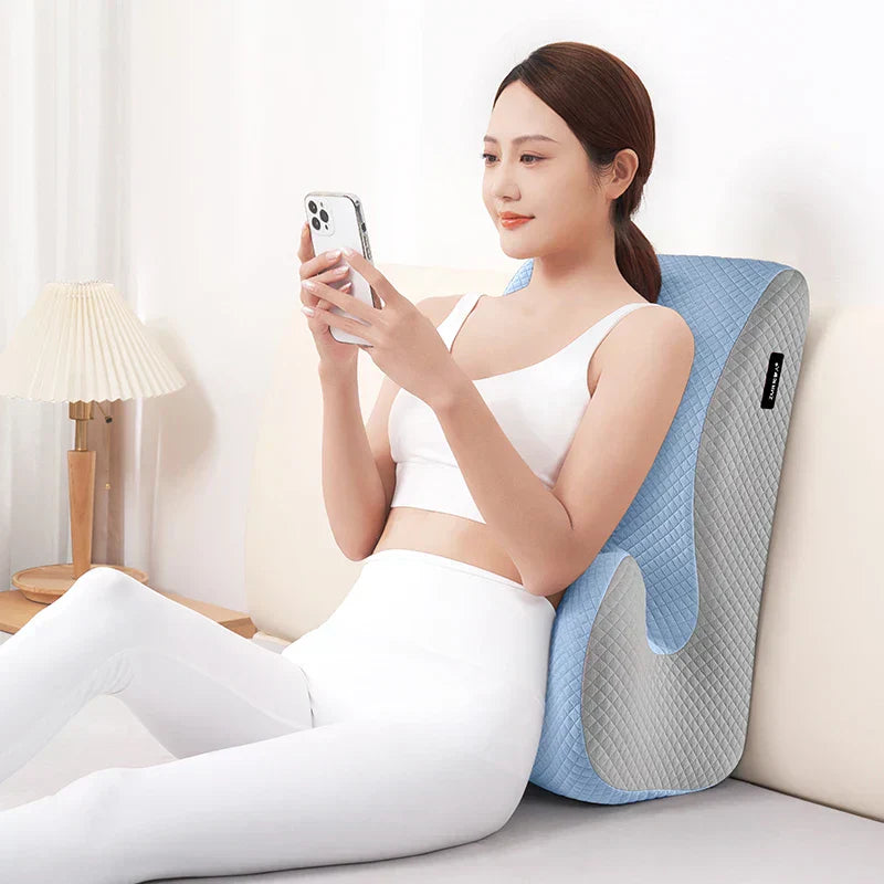 Cuscino sagomato AlignEase con memory foam per il supporto della postura e il sollievo dal russare