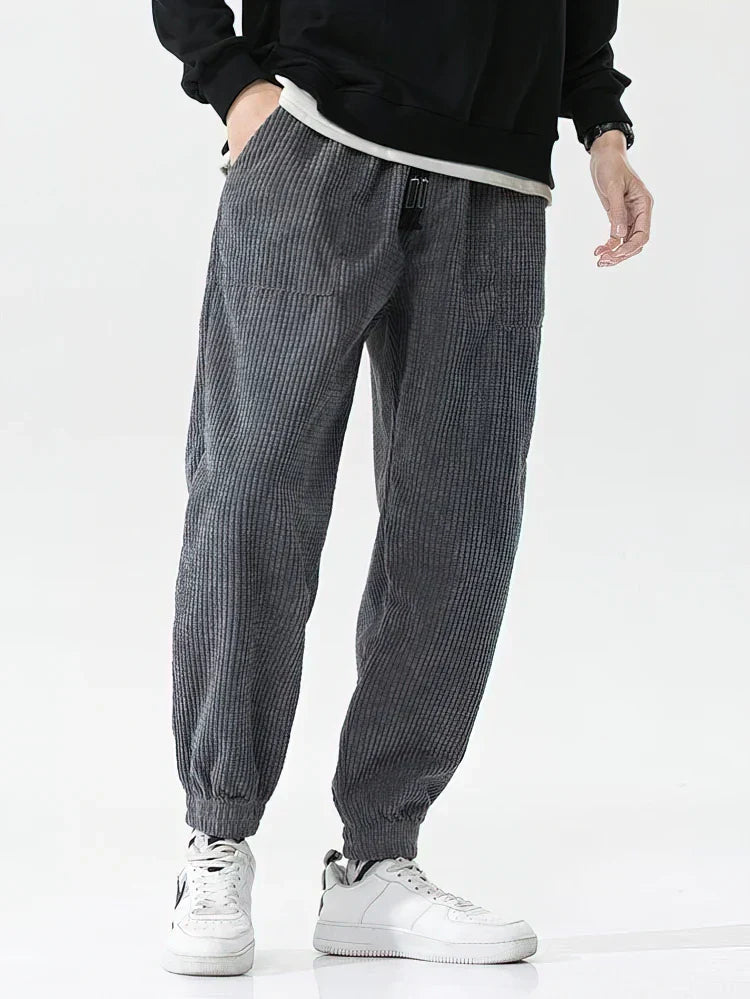 Robert Cozy Corduroy Pants With Fleece Joggers For Men
