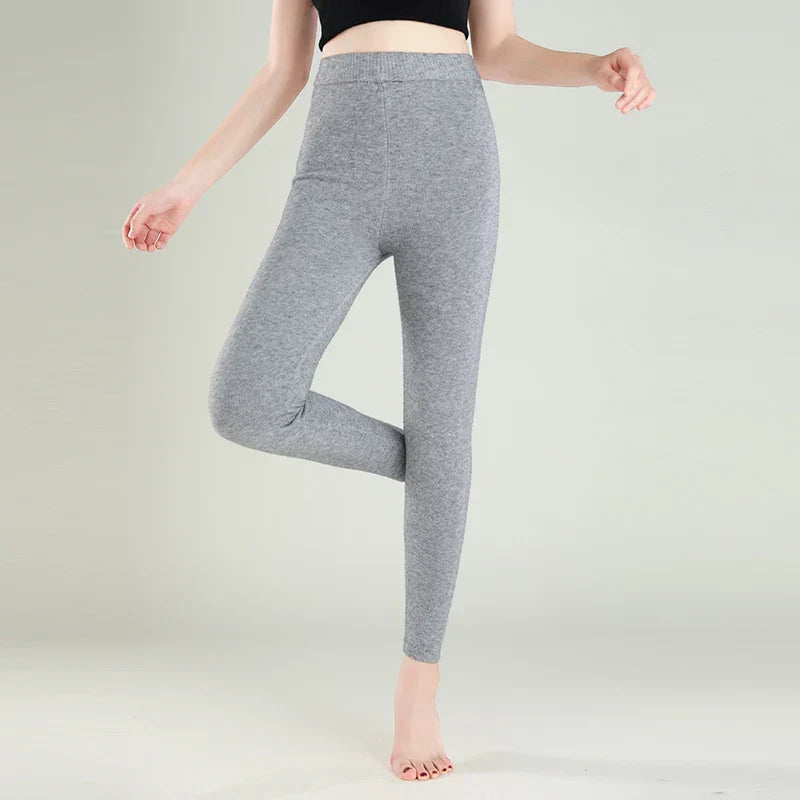 Leggings de Invierno Astra con Mezcla de Lana de Cachemira, Diseño Sin Costuras y Forma Ajustada