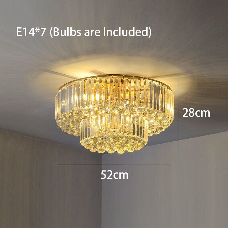 Plafonnier LED Aurora Gold style industriel vintage